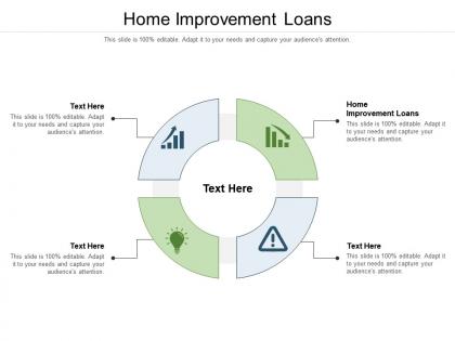 Home improvement loans ppt infographic template topics cpb