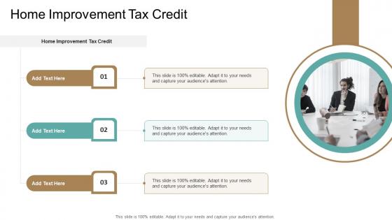Home Improvement Tax Credit In Powerpoint And Google Slides Cpb