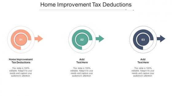 Home Improvement Tax Deductions In Powerpoint And Google Slides Cpb