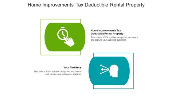 Home improvements tax deductible rental property ppt powerpoint presentation portfolio cpb