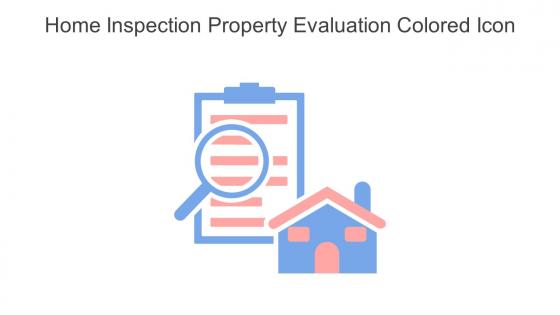 Home Inspection Property Evaluation Colored Icon In Powerpoint Pptx Png And Editable Eps Format