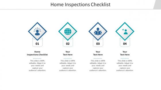 Home inspections checklist ppt powerpoint presentation inspiration cpb