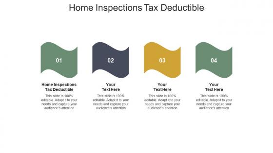 Home inspections tax deductible ppt powerpoint presentation summary cpb