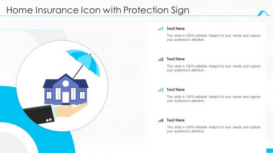 Home Insurance Icon With Protection Sign