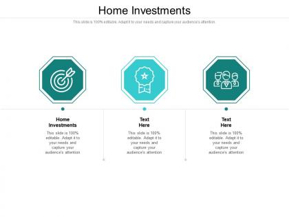 Home investments ppt powerpoint presentation outline vector cpb