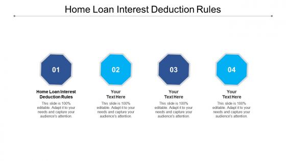 Home loan interest deduction rules ppt powerpoint presentation professional examples cpb