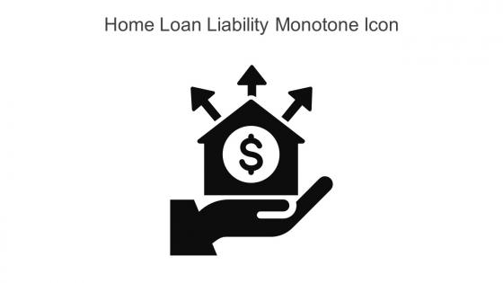 Home Loan Liability Monotone Icon In Powerpoint Pptx Png And Editable Eps Format