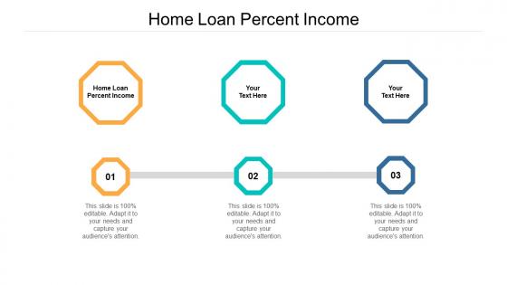 Home loan percent income ppt powerpoint presentation gallery graphics design cpb