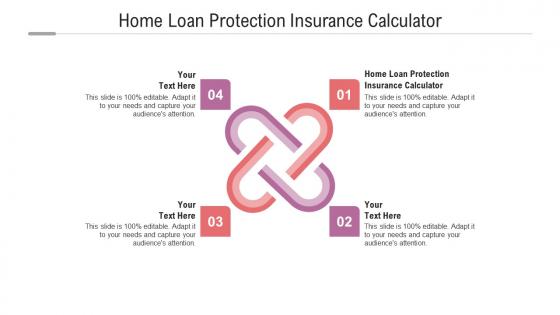 Home loan protection insurance calculator ppt powerpoint presentation ideas objects cpb