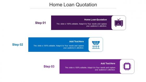 Home Loan Quotation Ppt Powerpoint Presentation File Background Images Cpb