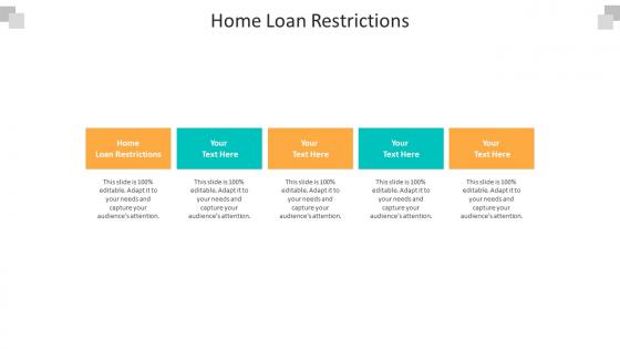 Home loan restrictions ppt powerpoint presentation outline smartart cpb