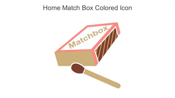 Home Match Box Colored Icon In Powerpoint Pptx Png And Editable Eps Format