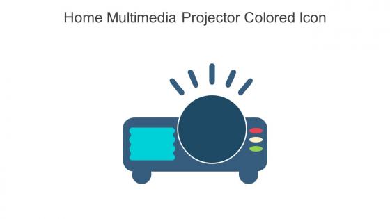 Home Multimedia Projector Colored Icon In Powerpoint Pptx Png And Editable Eps Format