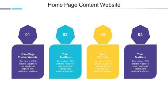 Home Page Content Website Ppt Powerpoint Presentation Inspiration Images Cpb