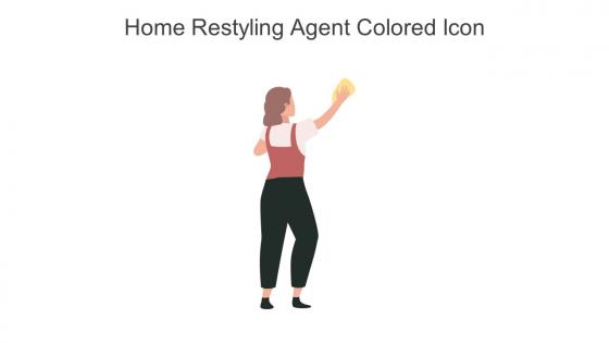 Home Restyling Agent Colored Icon In Powerpoint Pptx Png And Editable Eps Format
