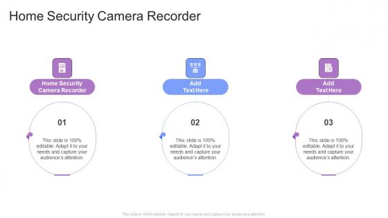 Home Security Camera Recorder In Powerpoint And Google Slides Cpb