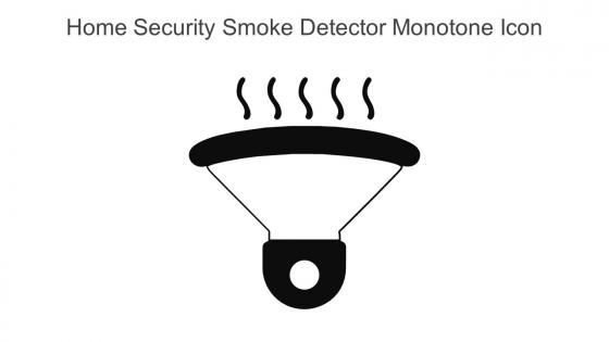 Home Security Smoke Detector Monotone Icon In Powerpoint Pptx Png And Editable Eps Format