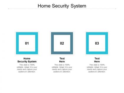 Home security system ppt powerpoint presentation professional graphics design cpb