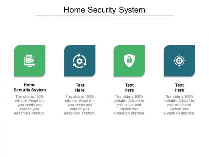 Home security system ppt powerpoint presentation styles format ideas cpb