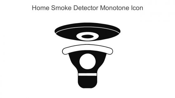 Home Smoke Detector Monotone Icon In Powerpoint Pptx Png And Editable Eps Format