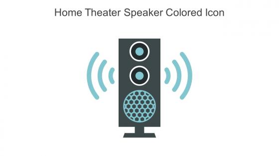Home Theater Speaker Colored Icon In Powerpoint Pptx Png And Editable Eps Format