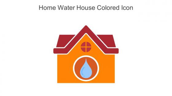 Home Water House Colored Icon In Powerpoint Pptx Png And Editable Eps Format