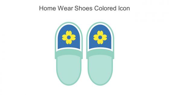 Home Wear Shoes Colored Icon In Powerpoint Pptx Png And Editable Eps Format