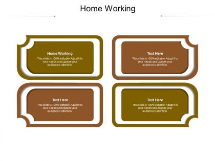 Home working ppt powerpoint presentation layouts smartart cpb
