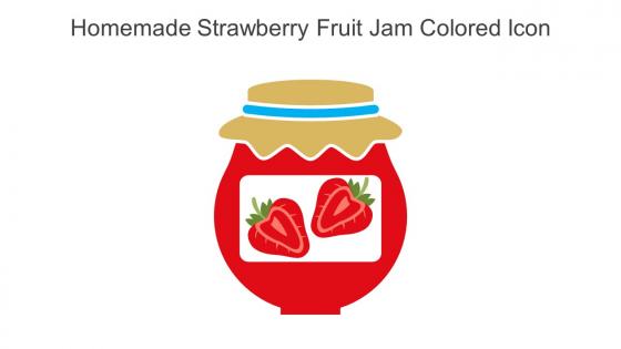 Homemade Strawberry Fruit Jam Colored Icon In Powerpoint Pptx Png And Editable Eps Format