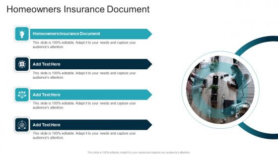 Homeowners Insurance Document In Powerpoint And Google Slides Cpb