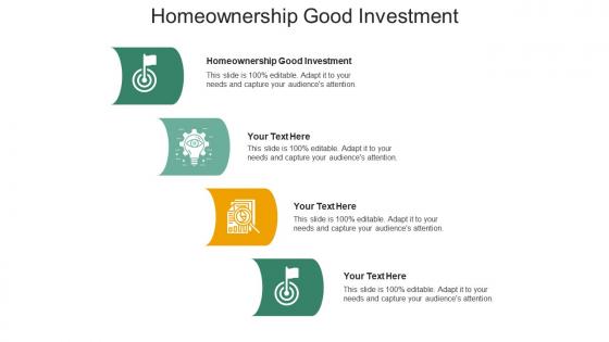 Homeownership good investment ppt powerpoint presentation summary graphics cpb