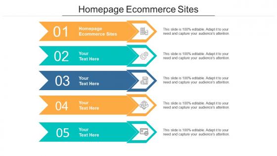 Homepage ecommerce sites ppt powerpoint presentation layouts smartart cpb