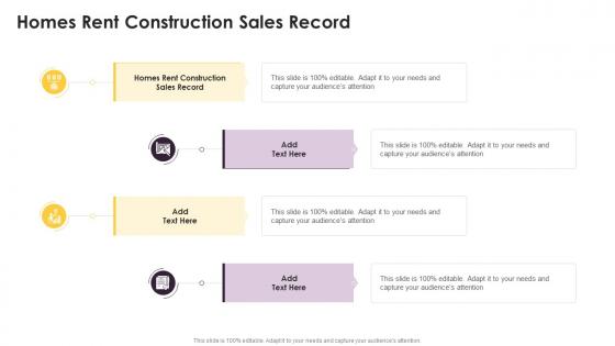 Homes Rent Construction Sales Record In Powerpoint And Google Slides Cpb