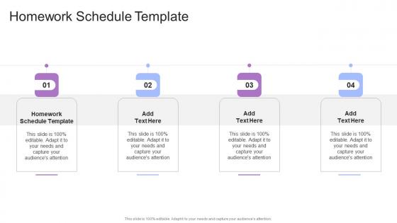 Homework Schedule Template In Powerpoint And Google Slides Cpb