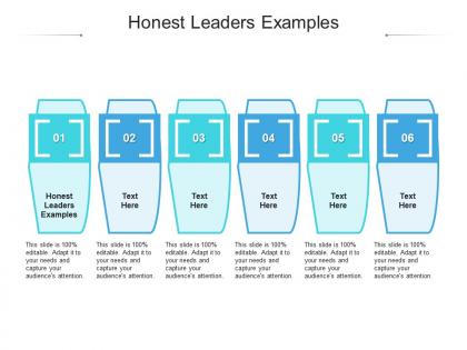 Honest leaders examples ppt powerpoint presentation gallery graphics example cpb