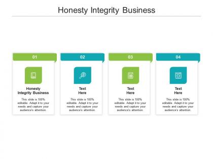 Honesty integrity business ppt powerpoint presentation gallery template