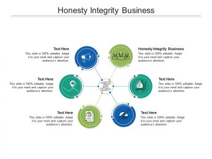 Honesty integrity business ppt powerpoint presentation icon clipart cpb