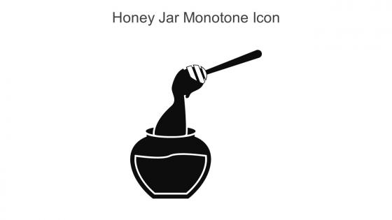 Honey Jar Monotone Icon In Powerpoint Pptx Png And Editable Eps Format