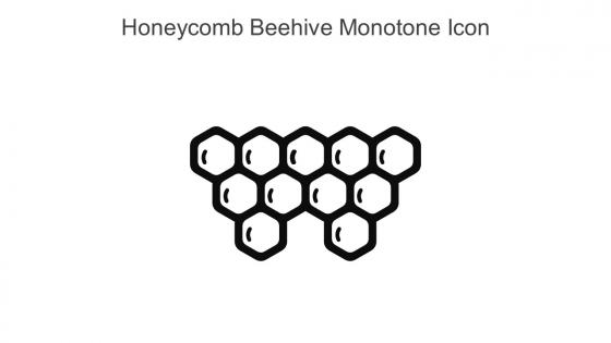 Honeycomb Beehive Monotone Icon In Powerpoint Pptx Png And Editable Eps Format
