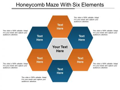 Honeycomb maze with six elements