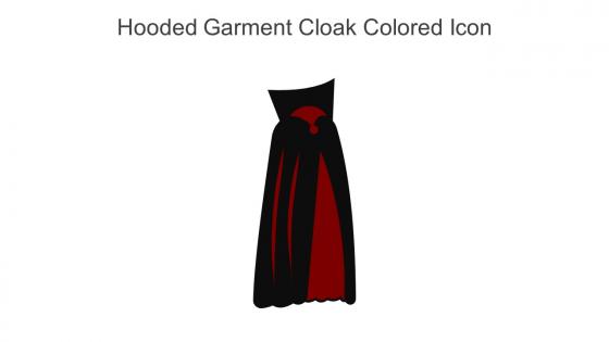 Hooded Garment Cloak Colored Icon In Powerpoint Pptx Png And Editable Eps Format