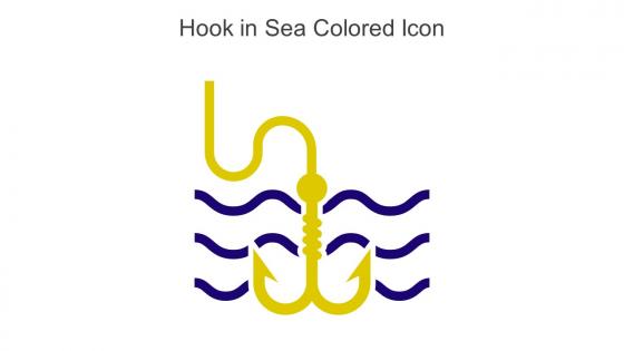 Hook In Sea Colored Icon In Powerpoint Pptx Png And Editable Eps Format