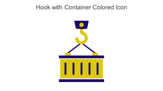 Hook With Container Colored Icon In Powerpoint Pptx Png And Editable Eps Format