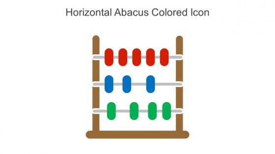 Horizontal Abacus Colored Icon In Powerpoint Pptx Png And Editable Eps Format