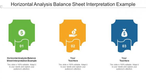 Horizontal Analysis Balance Sheet Interpretation Example Ppt Powerpoint Presentation Grid Cpb