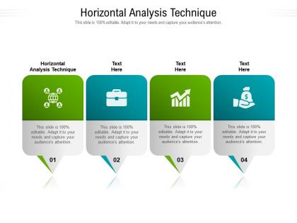Horizontal analysis technique ppt powerpoint presentation portfolio shapes cpb