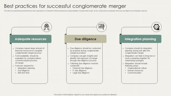 Horizontal And Vertical Business Best Practices For Successful Conglomerate Strategy SS V