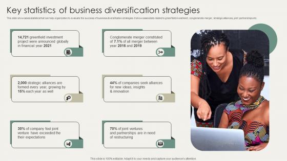 Horizontal And Vertical Business Key Statistics Of Business Diversification Strategies Strategy SS V
