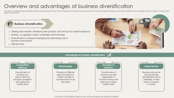 Horizontal And Vertical Business Overview And Advantages Of Business Diversification Strategy SS V