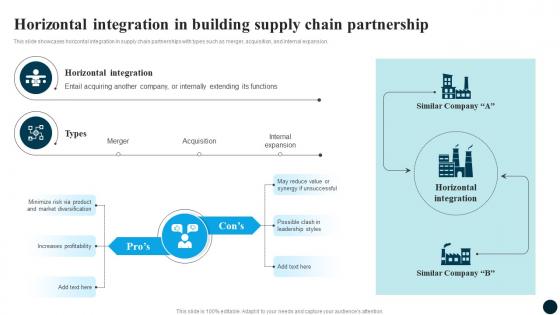 Horizontal Chain Partnership Partnership Strategy Adoption For Market Expansion And Growth CRP DK SS